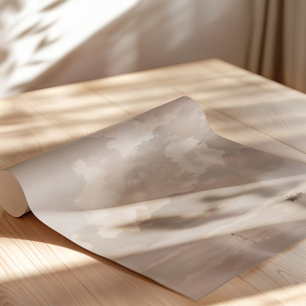 One Cloud Over the Water printed on premium matte art paper