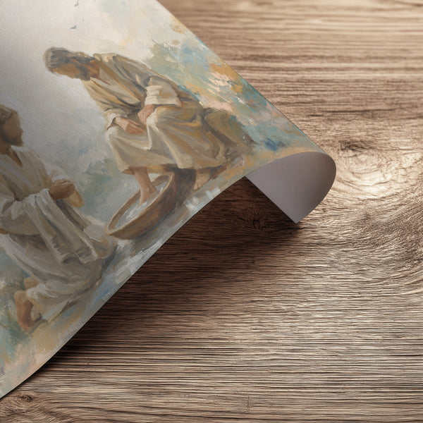 He Washed Their Feet printed on premium matte art paper