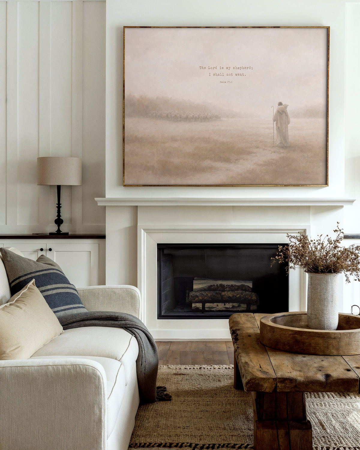 The Shepherd in Fog wall art