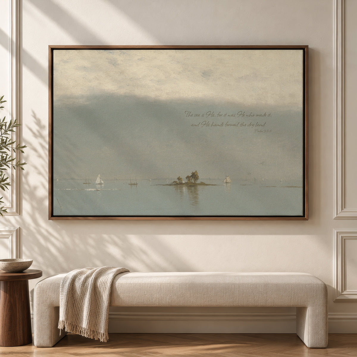 Quiet Sea and Tiny Boats wall art