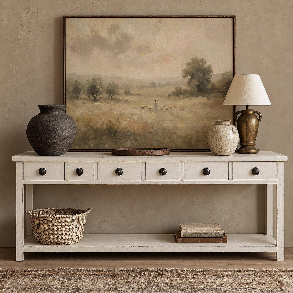 Open Field Flock wall art