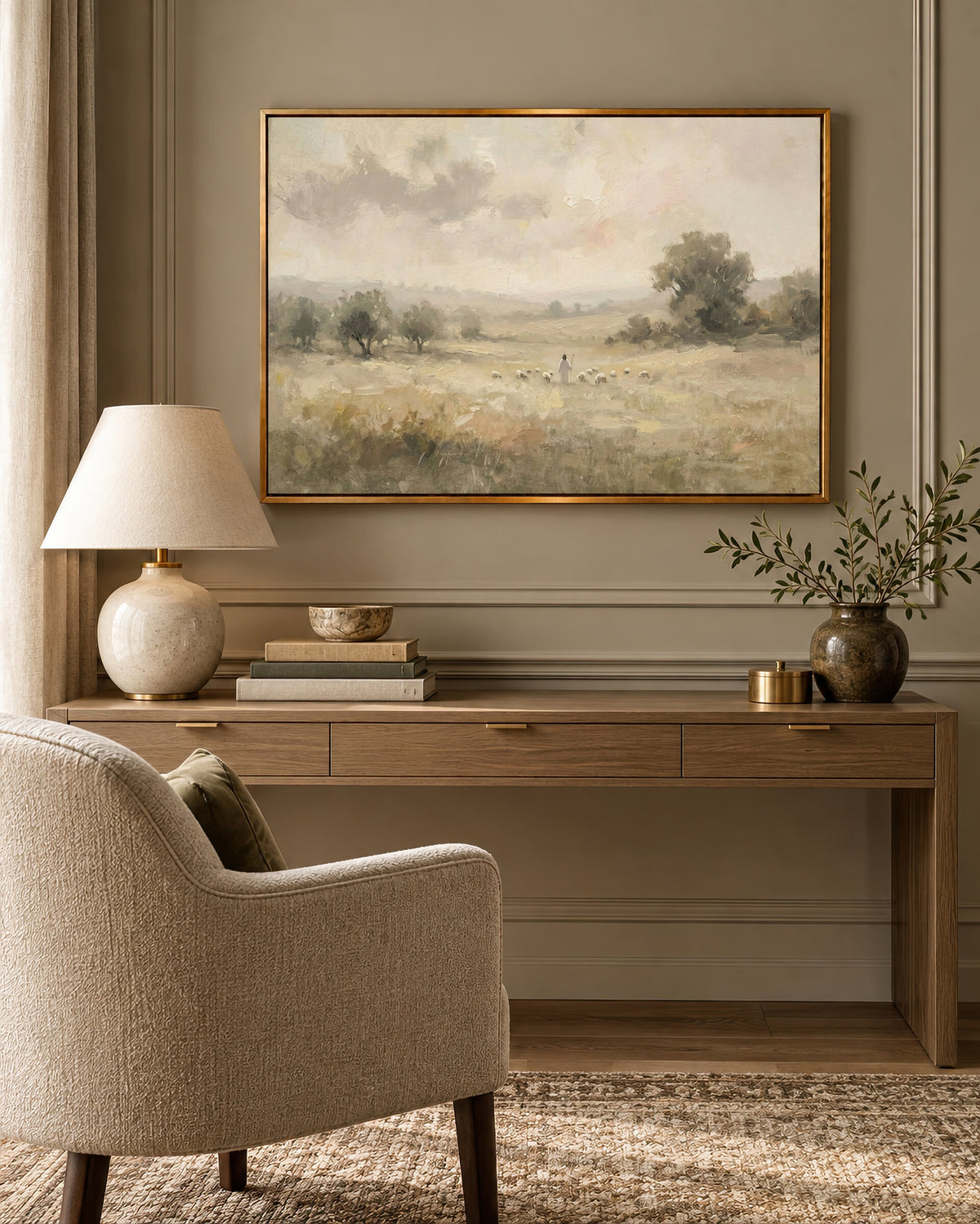 Open Field Flock wall art