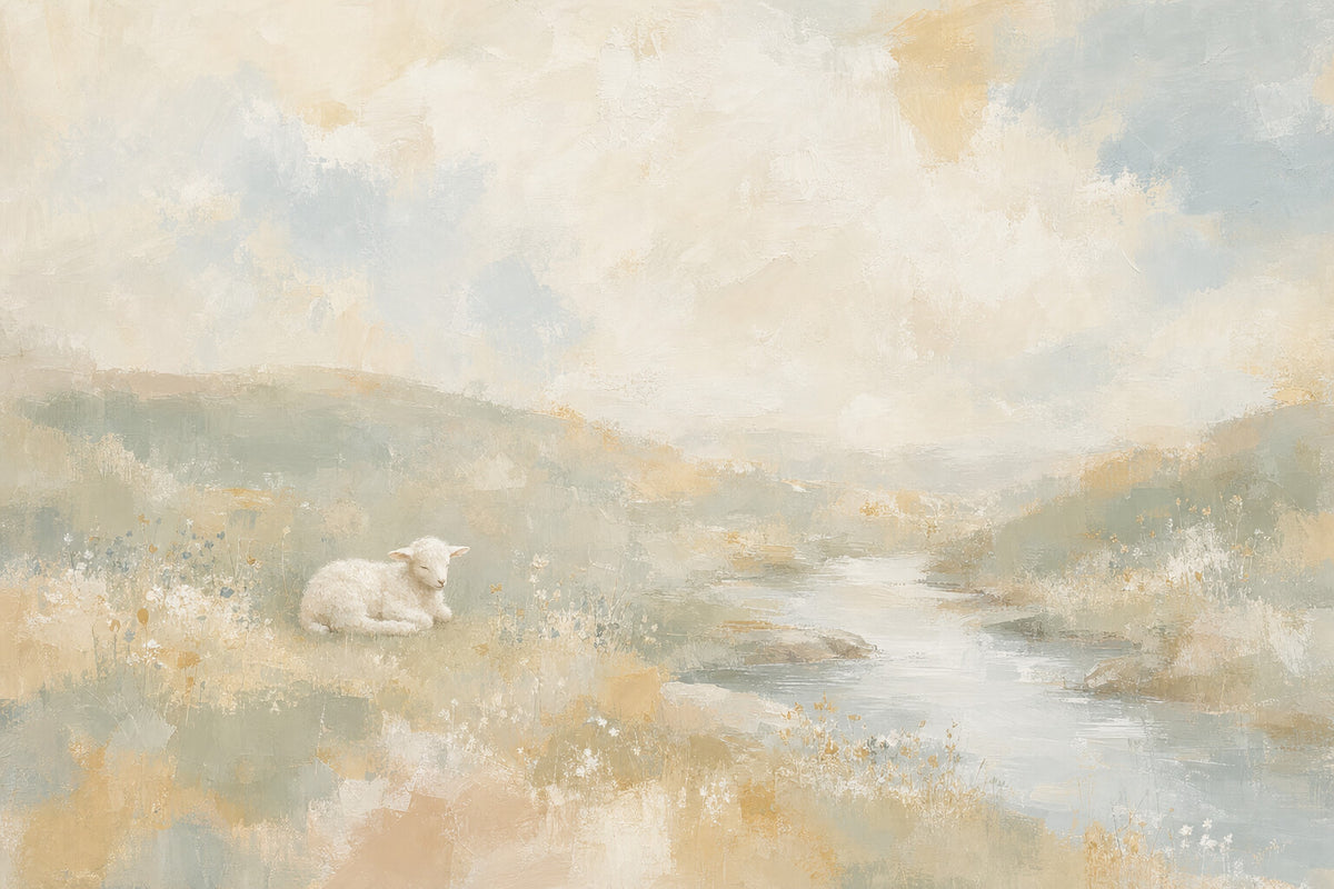 Lamb Beside Still Waters artwork