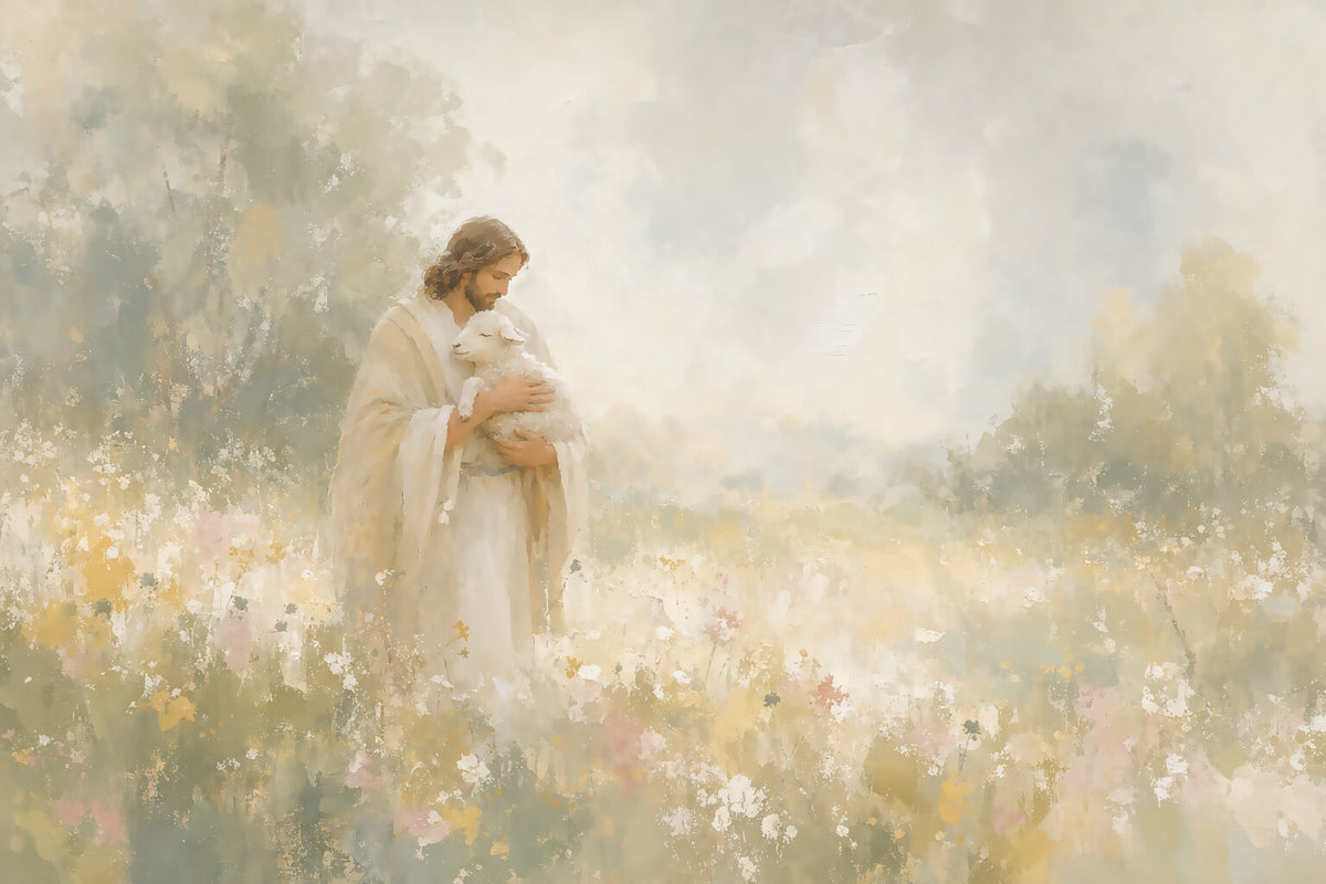 Lamb in the Wildflowers artwork