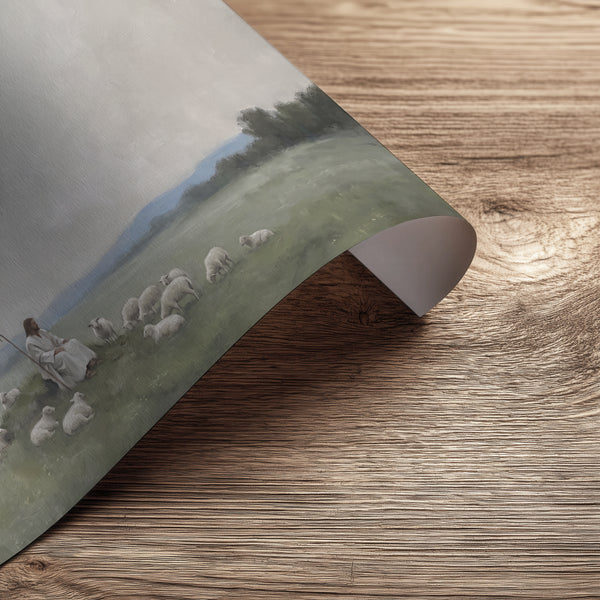 Resting with the Flock paper print