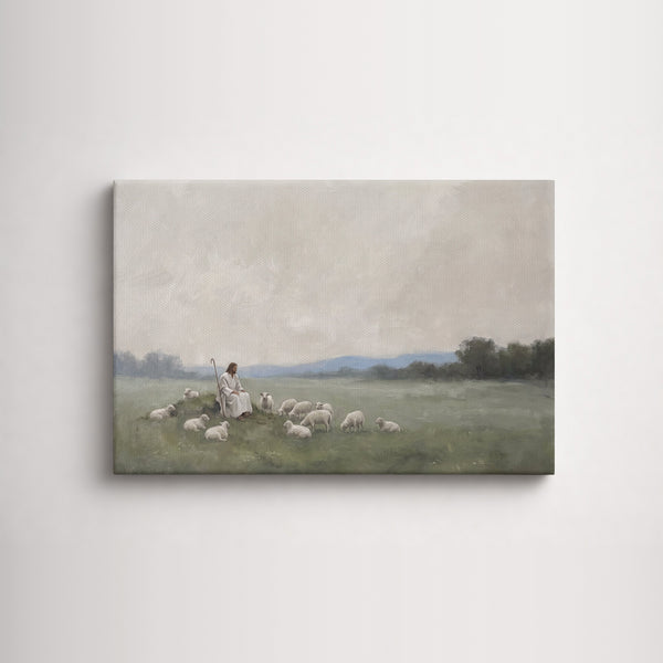 Resting with the Flock unframed canvas