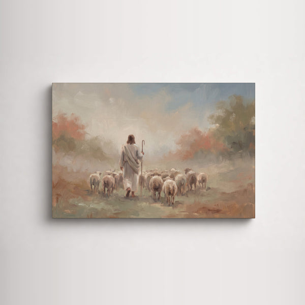 Autumn Flock from Behind as an unframed canvas