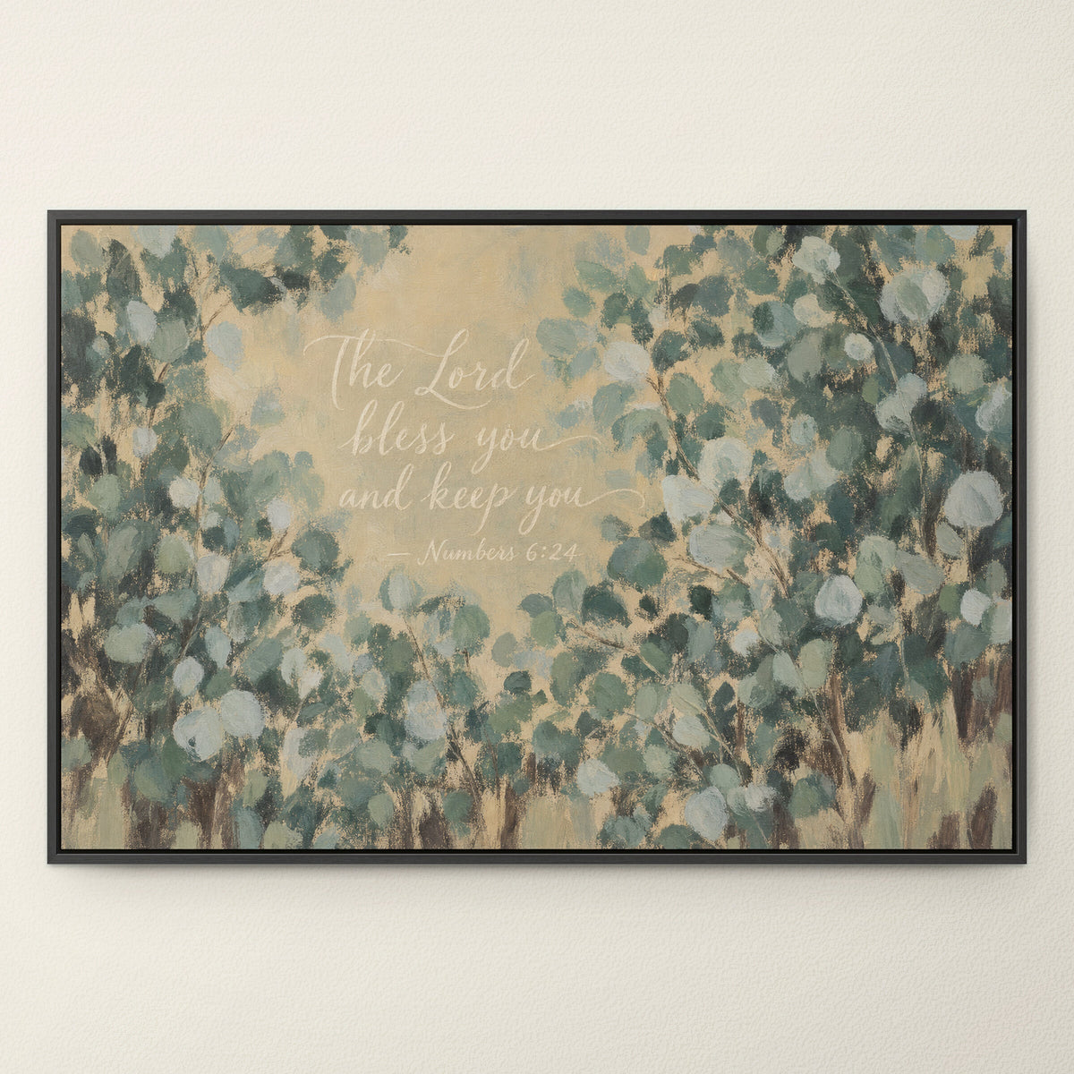 The Lord Bless You Botanical wall art