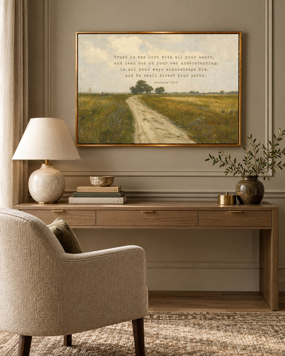 Trust in the Lord Path wall art