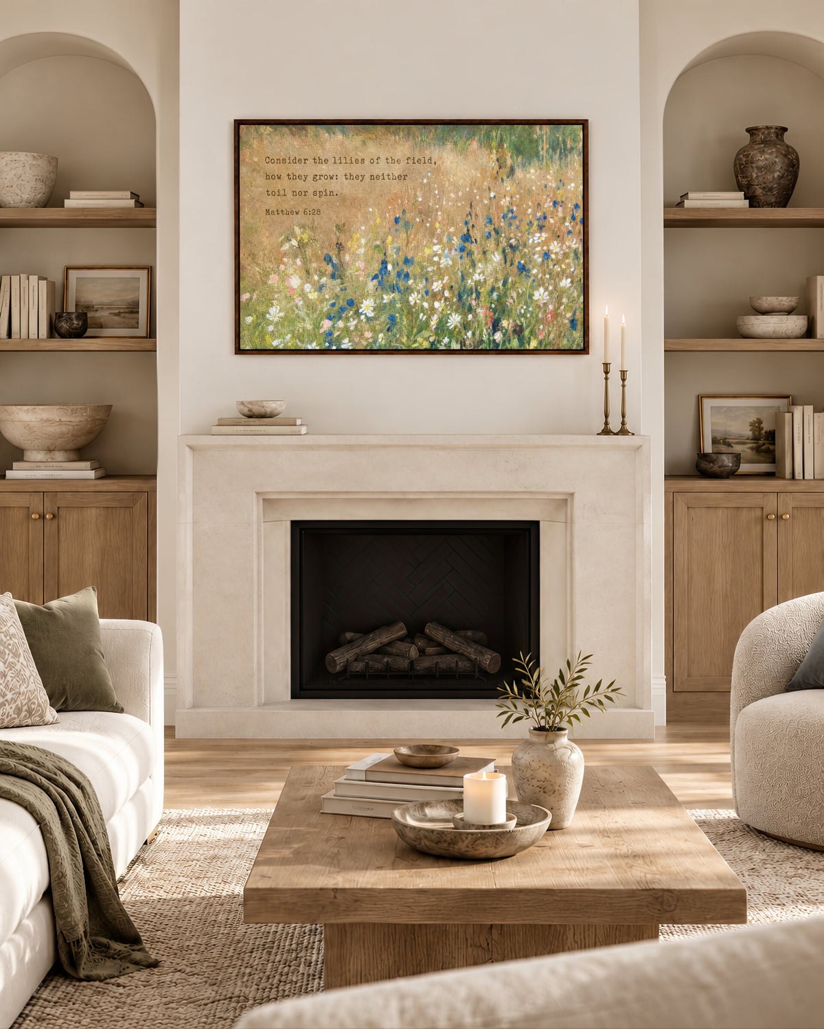 Consider the Lilies Meadow wall art