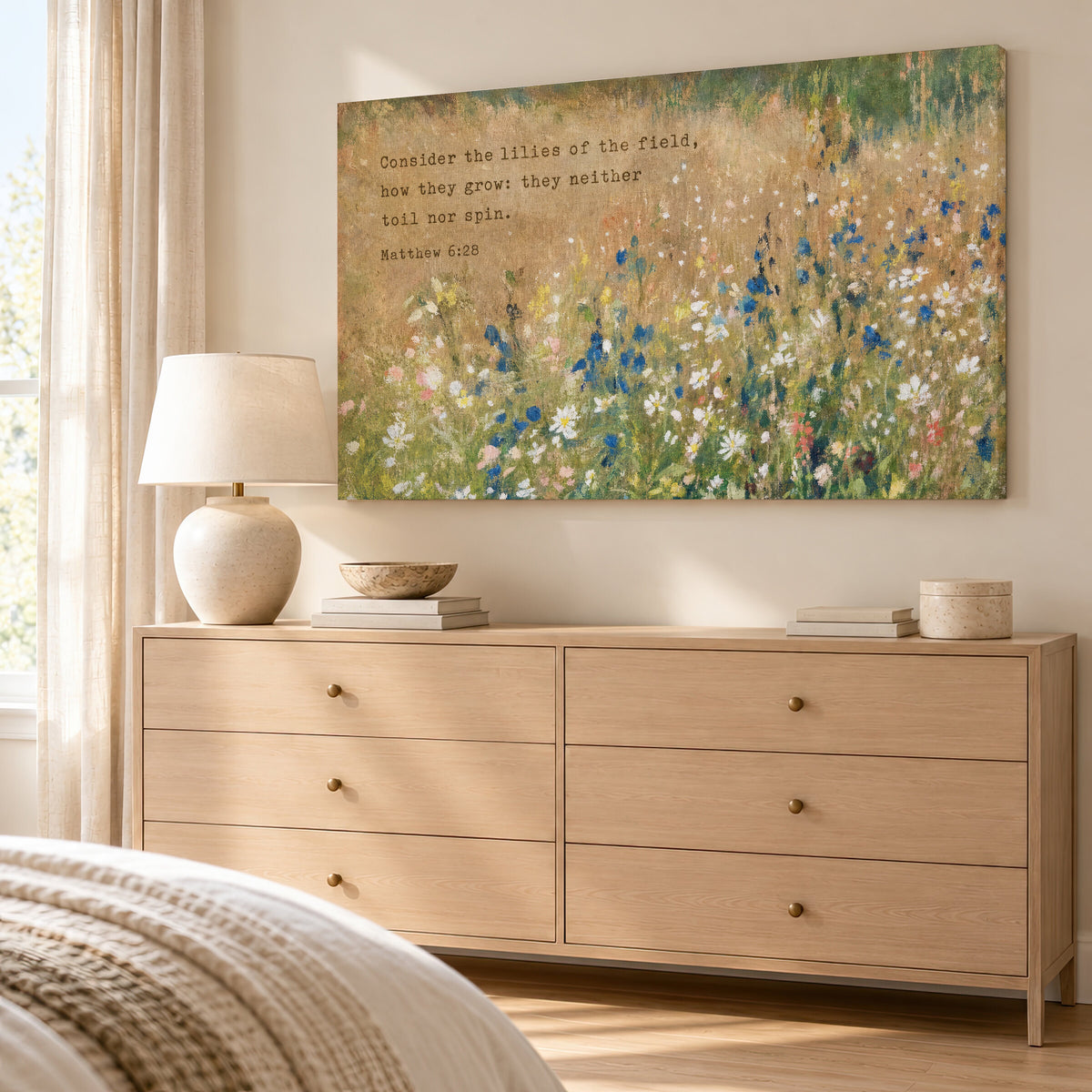 Consider the Lilies Meadow wall art