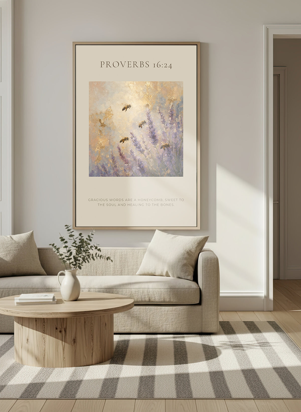 Gracious Words Are a Honeycomb — Proverbs 16:24 wall art