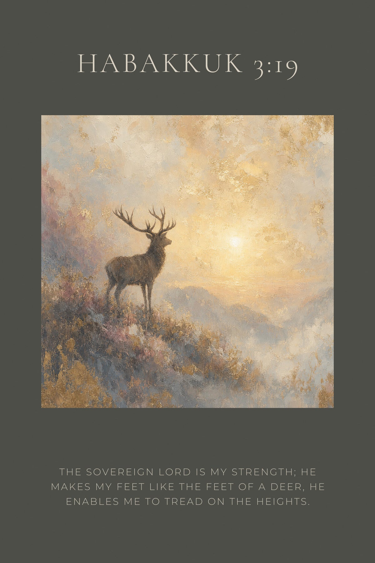 Feet Like the Deer — Habakkuk 3:19 artwork