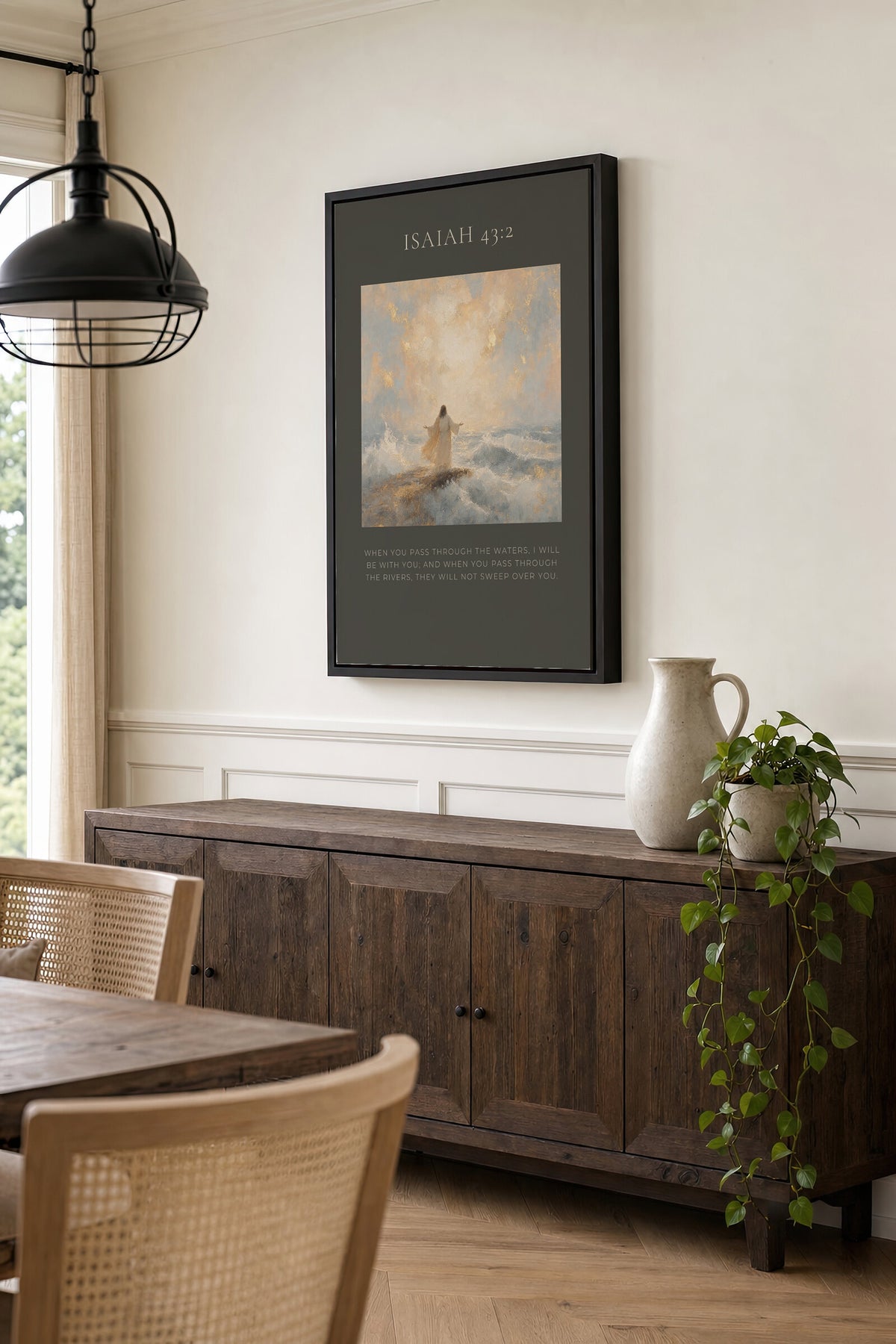 When You Pass Through the Waters — Isaiah 43:2 wall art
