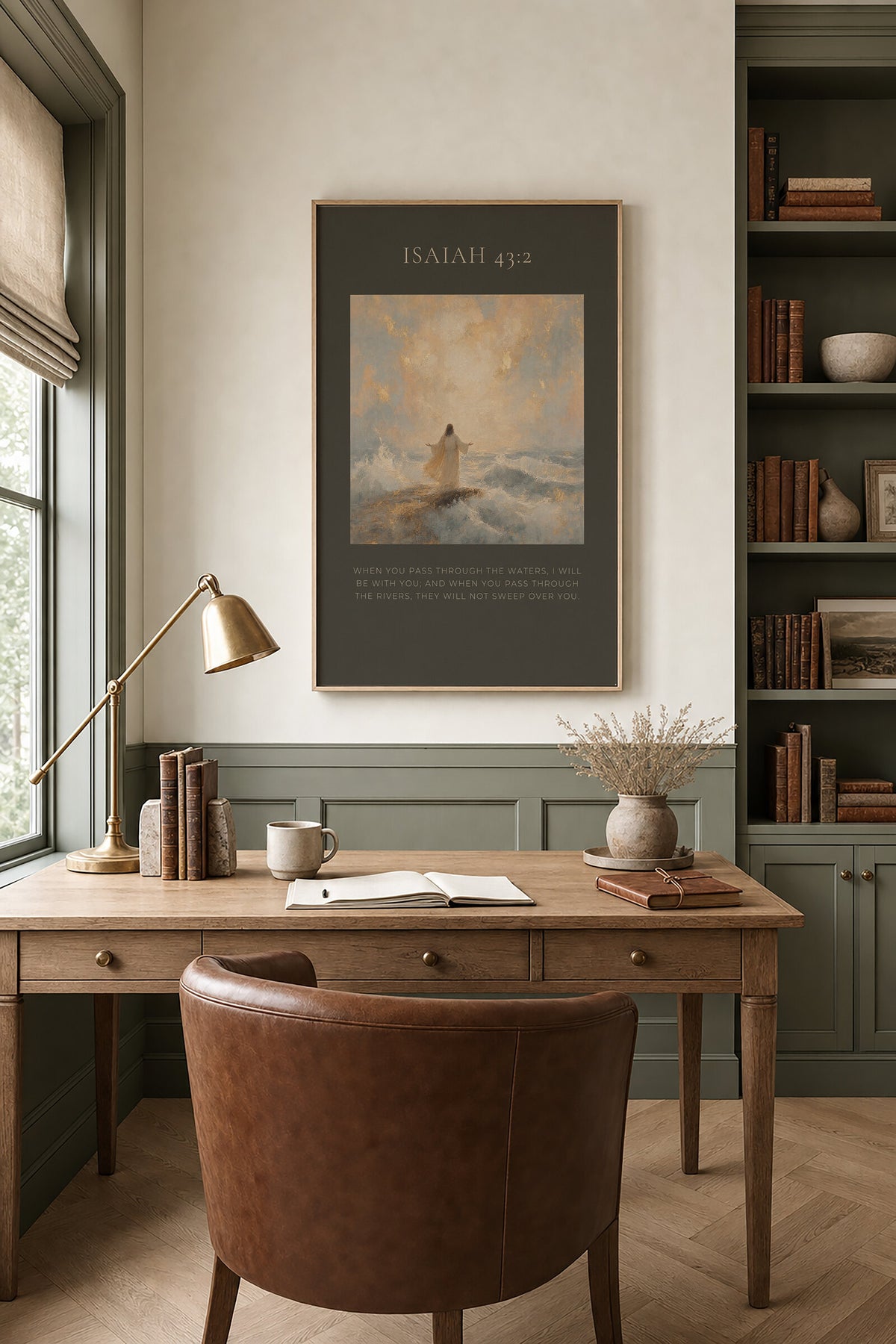 When You Pass Through the Waters — Isaiah 43:2 wall art