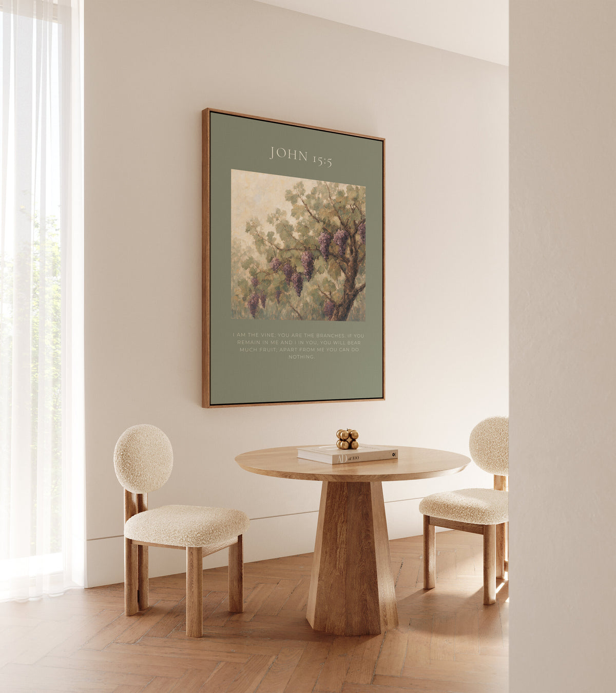 Vine and Branches — John 15:5 wall art