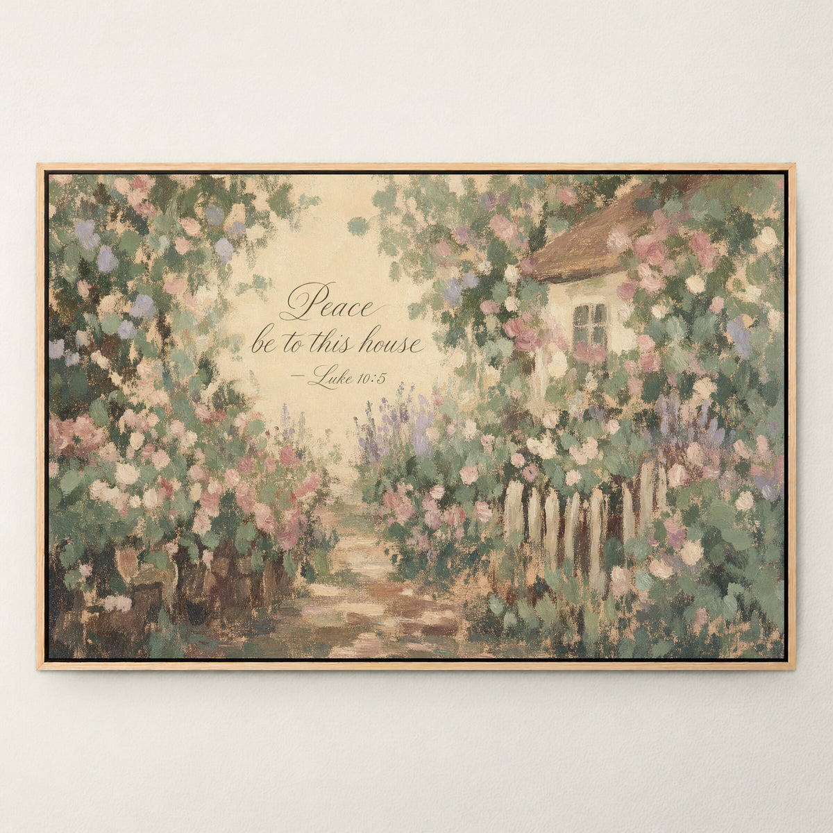 Peace Be to This House Garden wall art