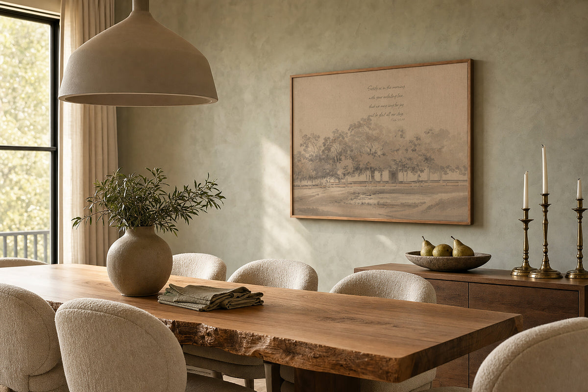 Joy in the Morning Ivory wall art
