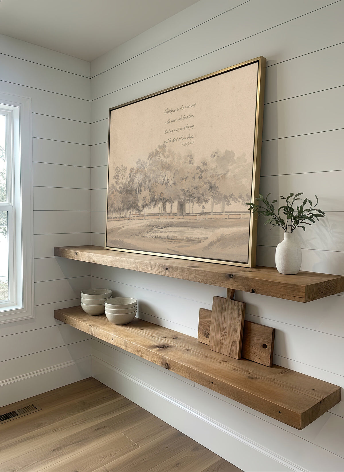 Joy in the Morning Ivory wall art