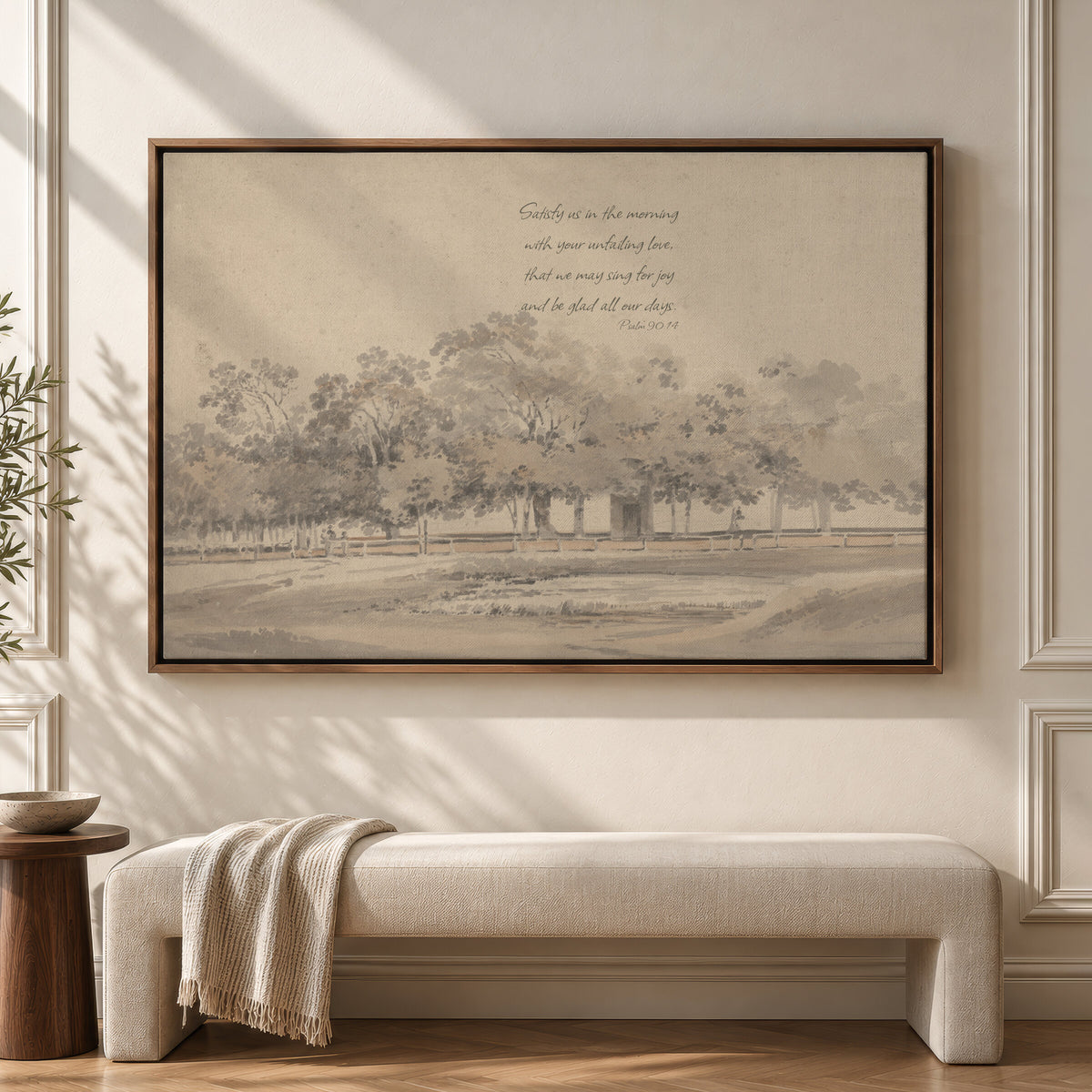 Joy in the Morning Ivory wall art