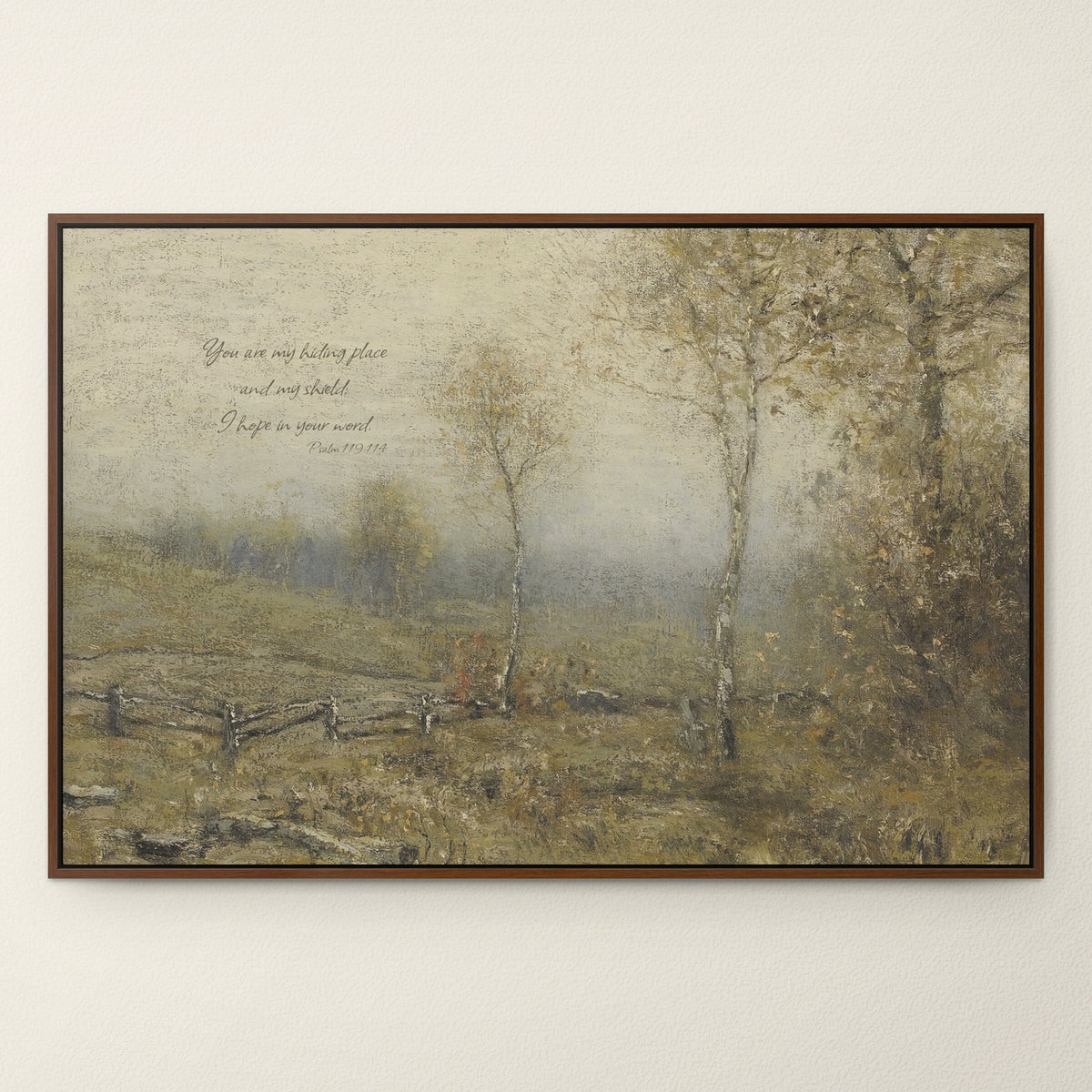 My Hiding Place Ivory wall art