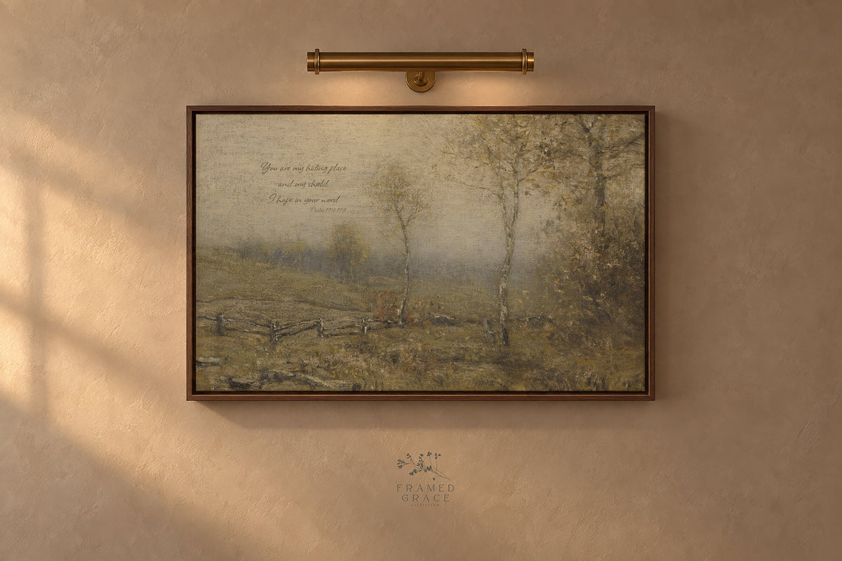 My Hiding Place Ivory wall art