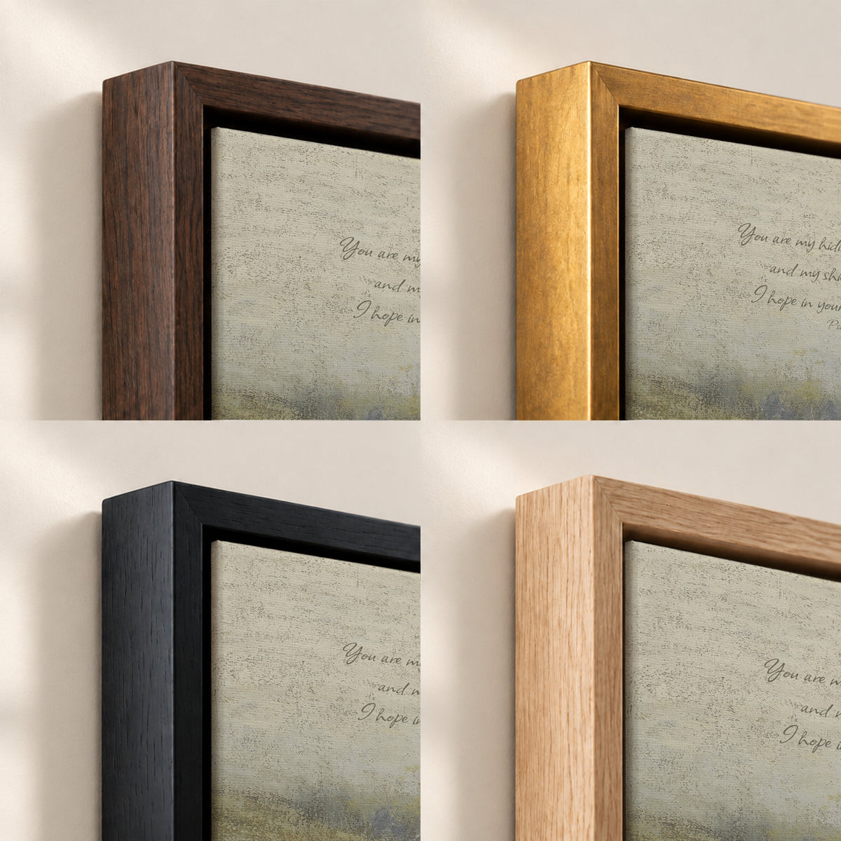 My Hiding Place Ivory wall art