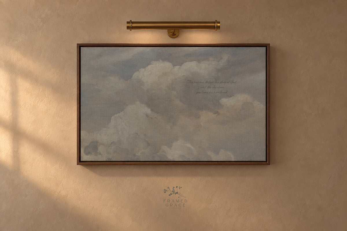 The Heavens Declare Moody wall art