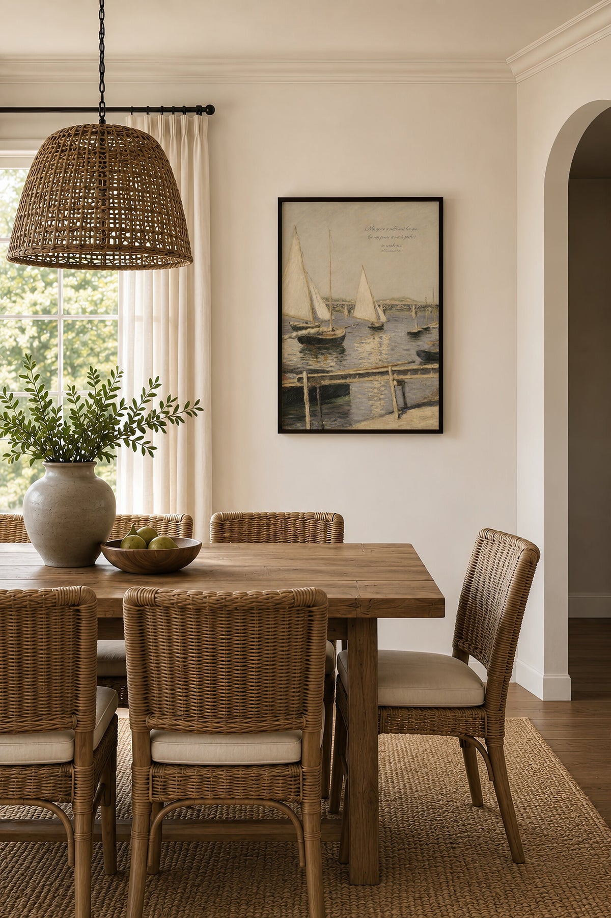 My Grace Is Sufficient Harbor Slate wall art