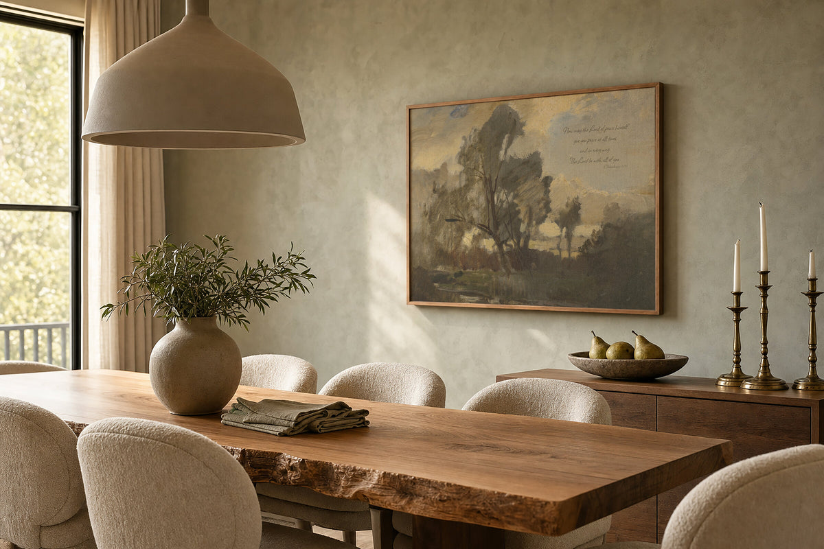 Peace at All Times Ivory wall art
