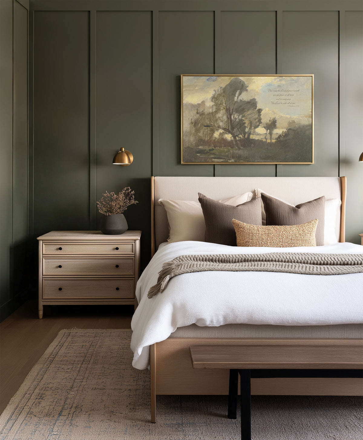 Peace at All Times Ivory wall art