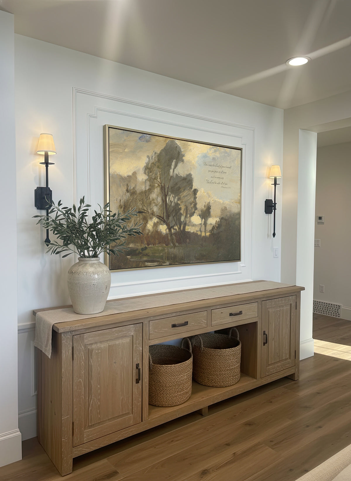Peace at All Times Ivory wall art
