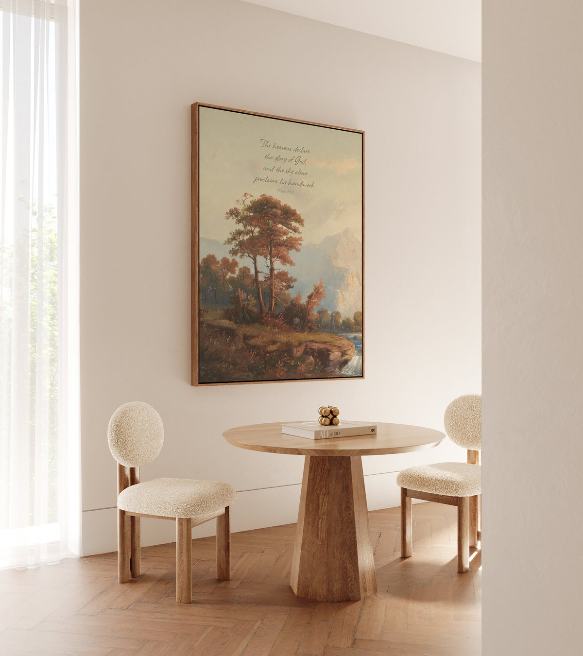 The Heavens Declare Ivory wall art
