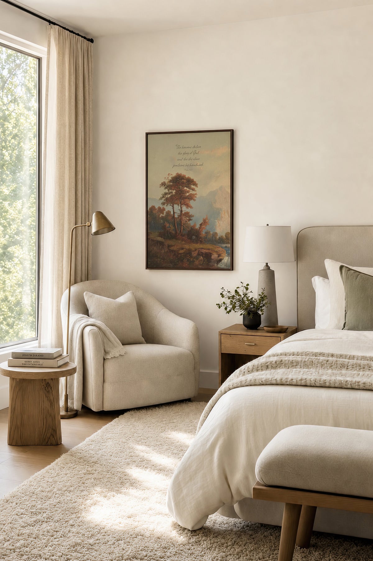 The Heavens Declare Ivory wall art