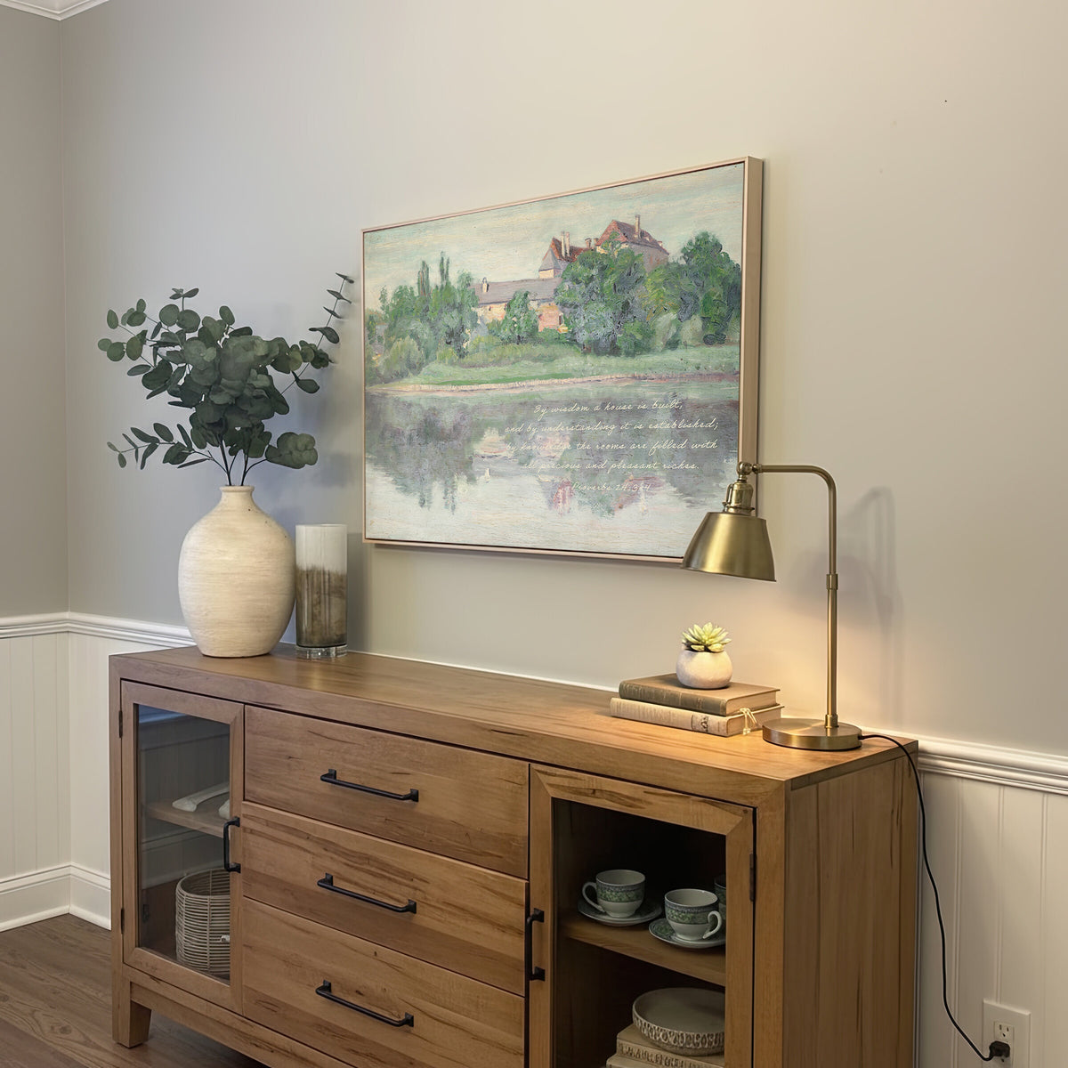Through Wisdom a Home Is Built — Proverbs 24:3 wall art