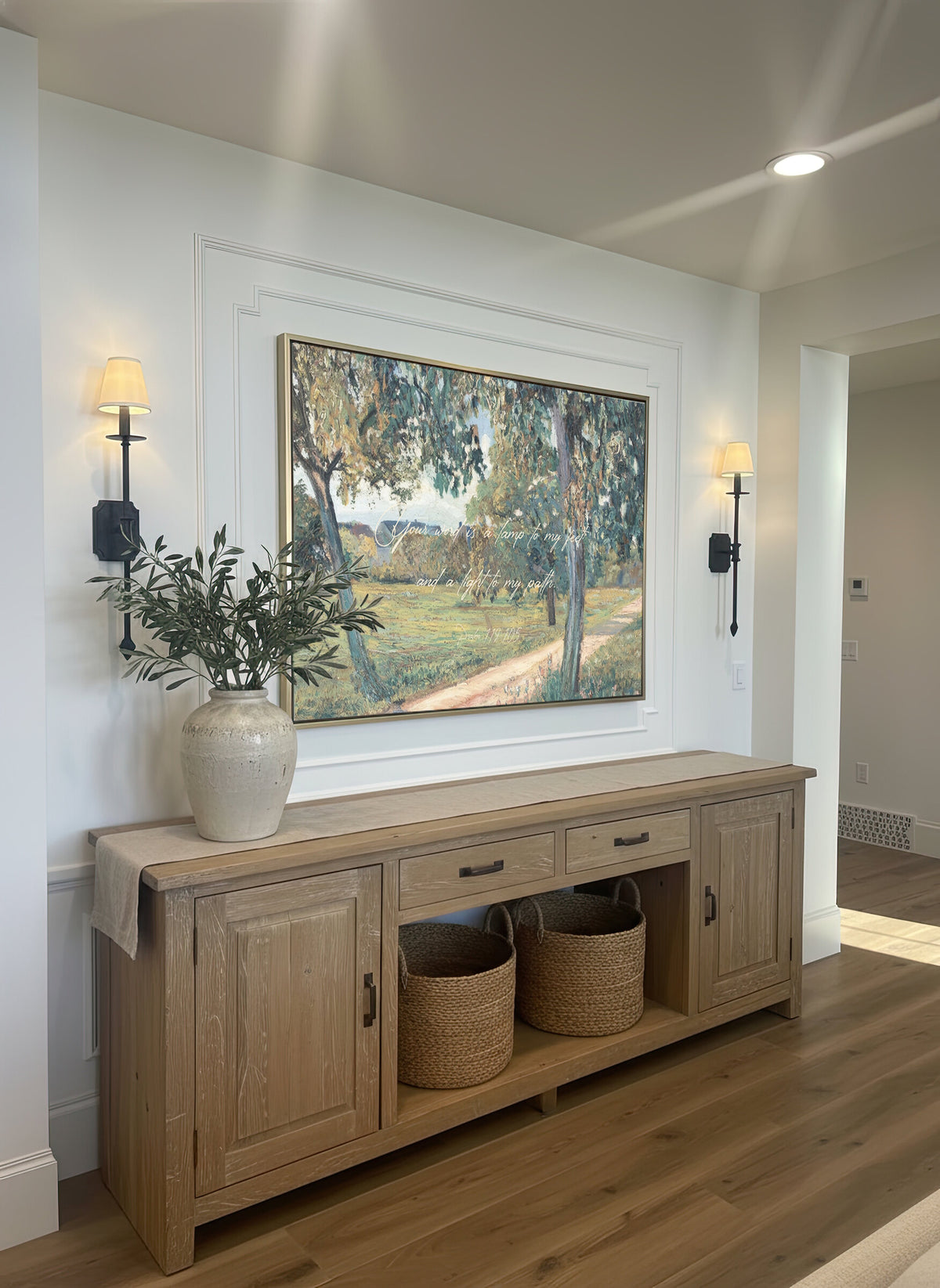 Orchard Path with Verse wall art