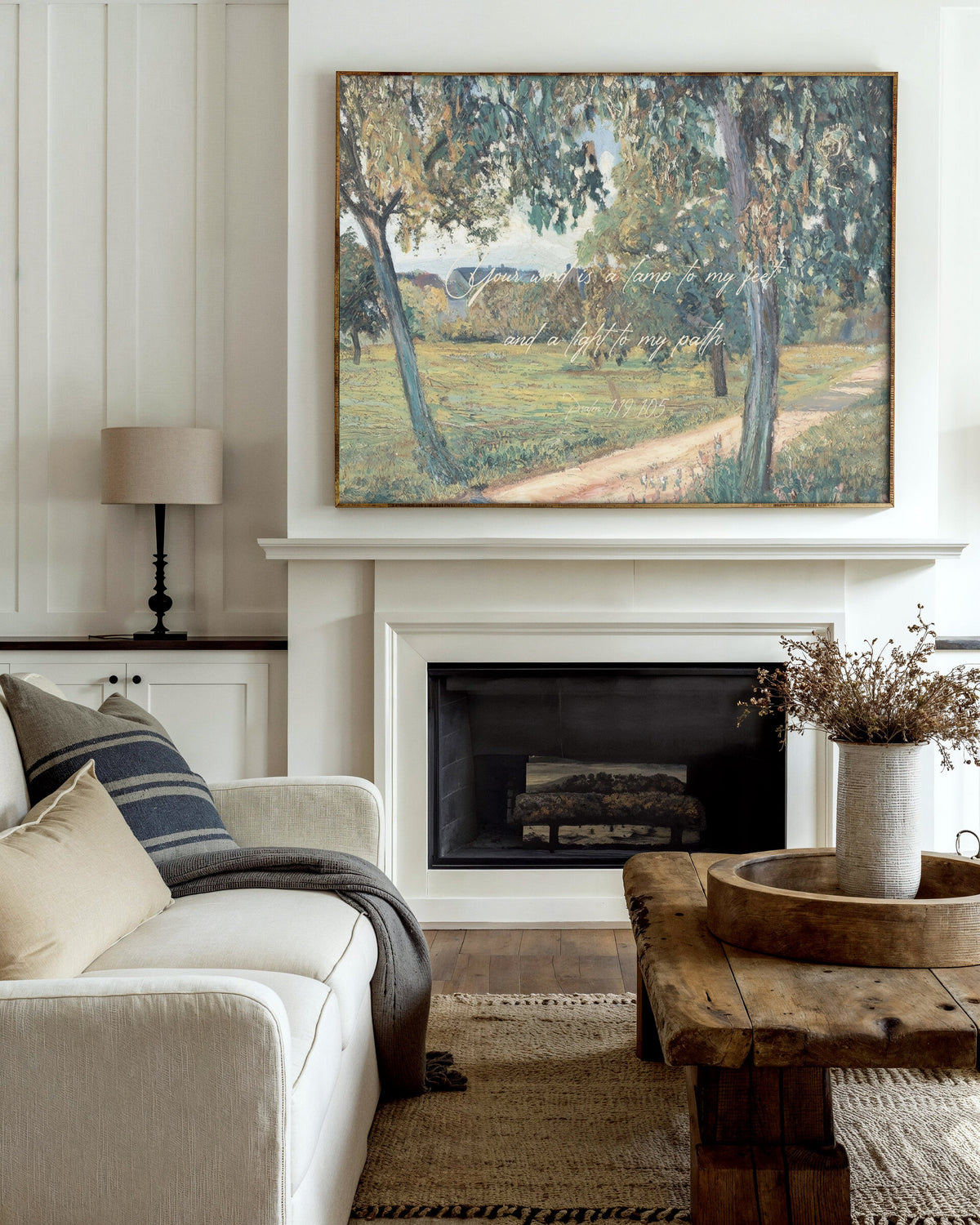 Orchard Path with Verse wall art
