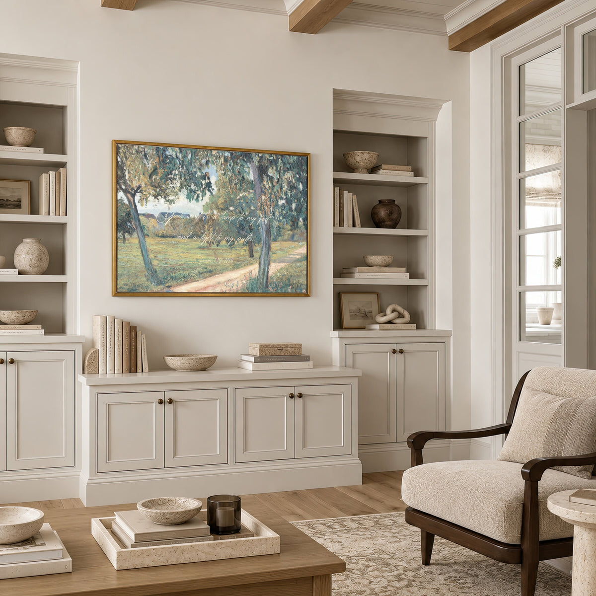 Orchard Path with Verse wall art