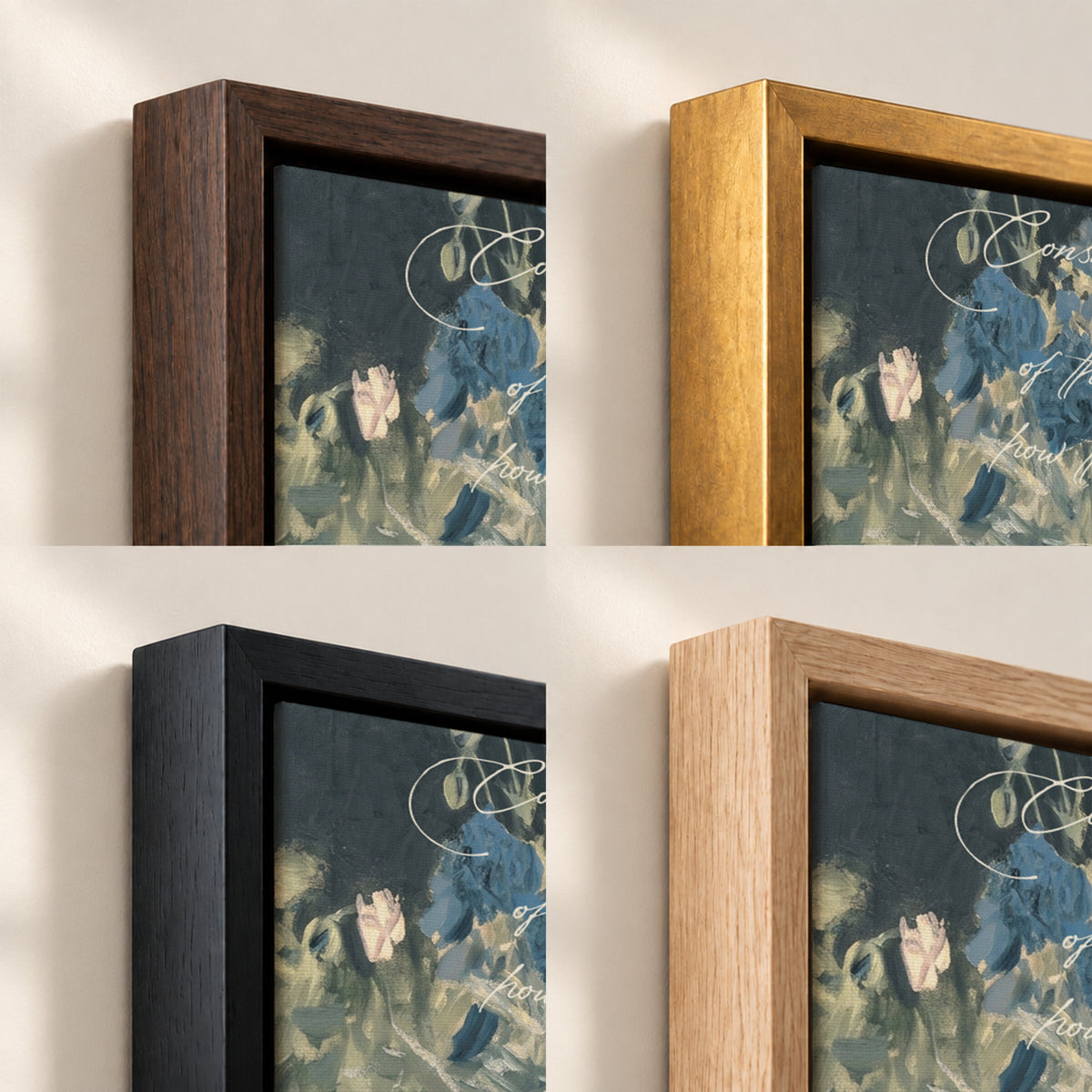 Consider the Lilies — Matthew 6:28 wall art
