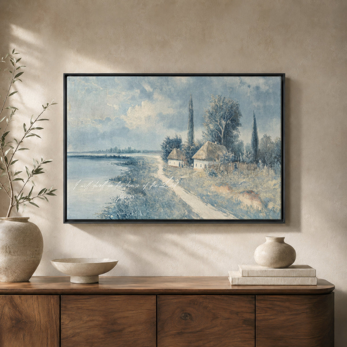 Goodness and Mercy — Psalm 23:6 wall art