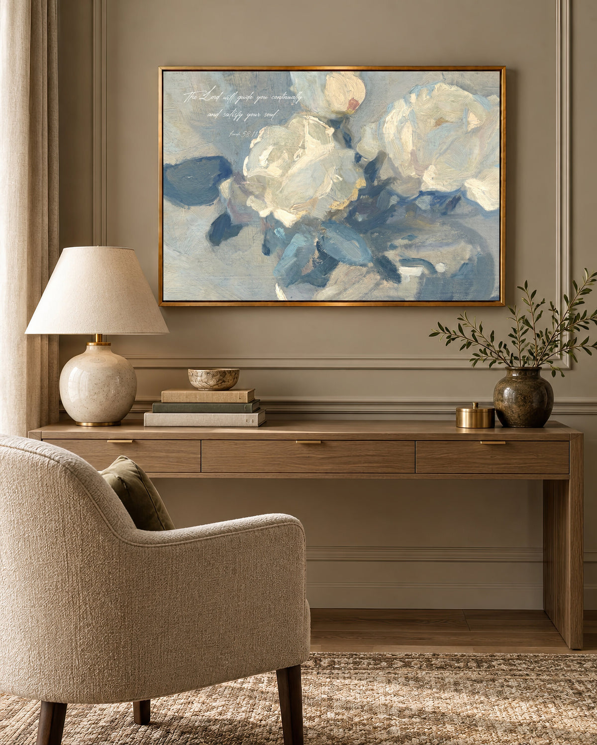 The Lord Will Guide You — Isaiah 58:11 wall art