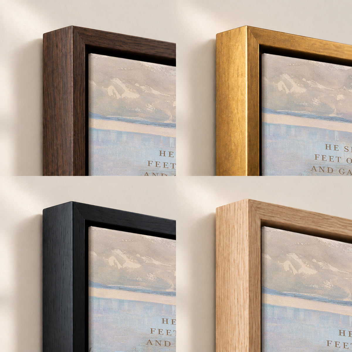 Coastal Sailboat — Psalm 40:2 wall art