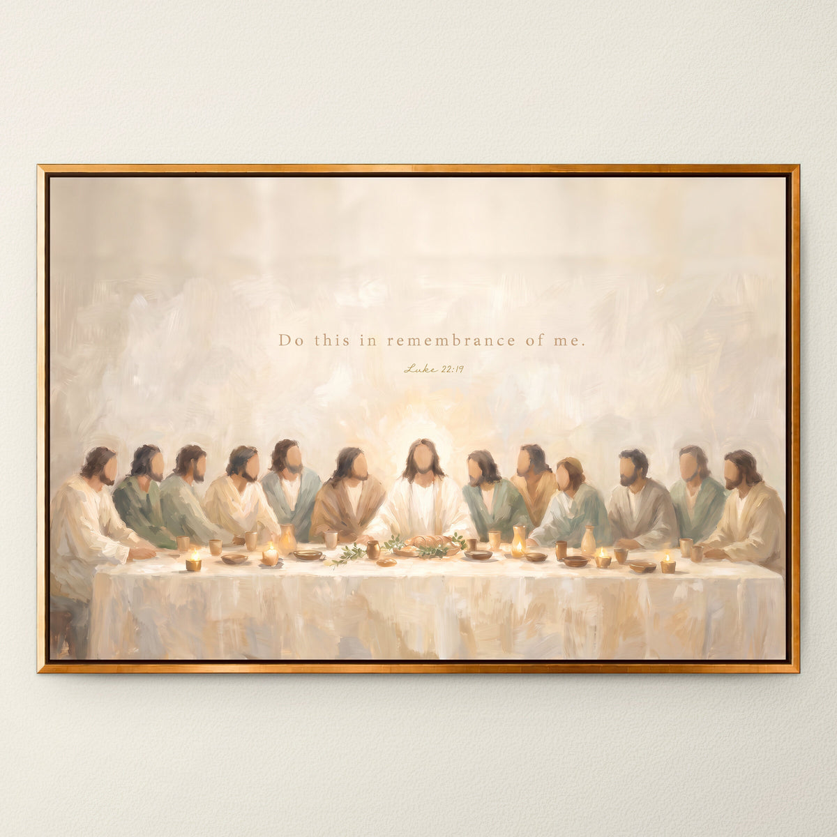 Last Supper Remembrance wall art