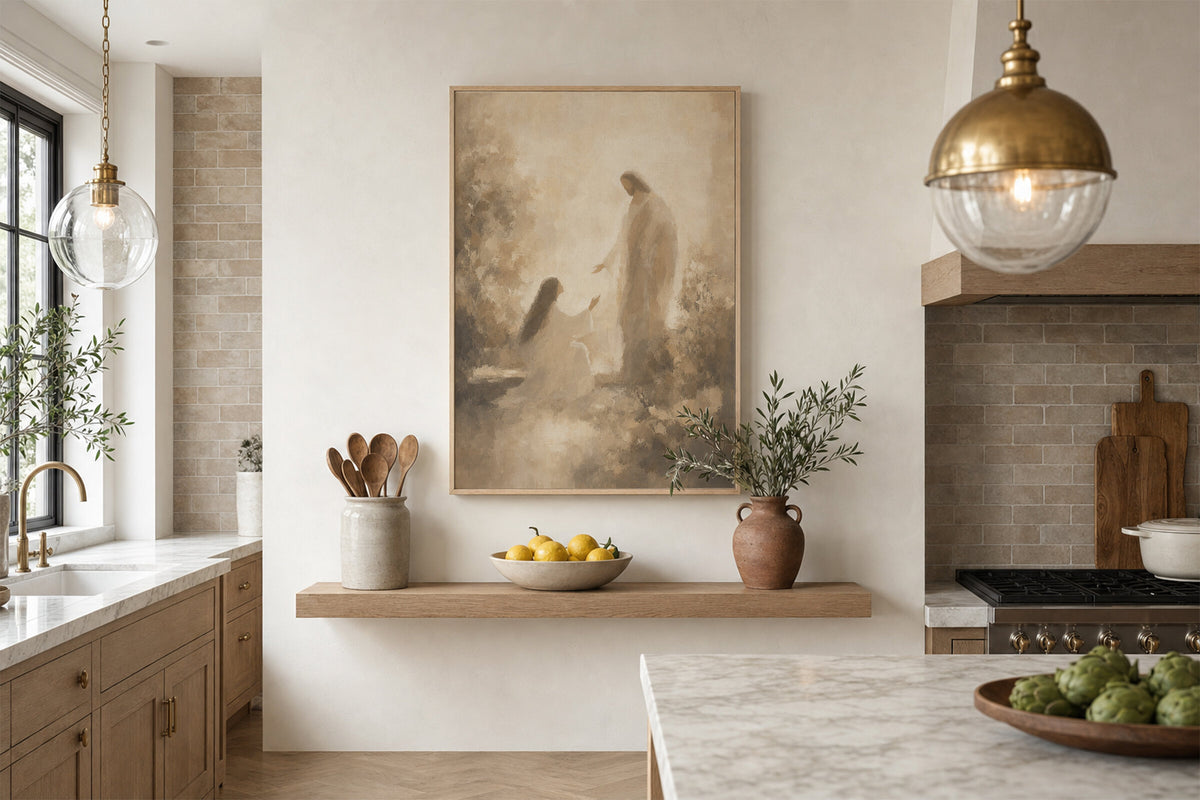 Jesus and Mary Magdalene wall art