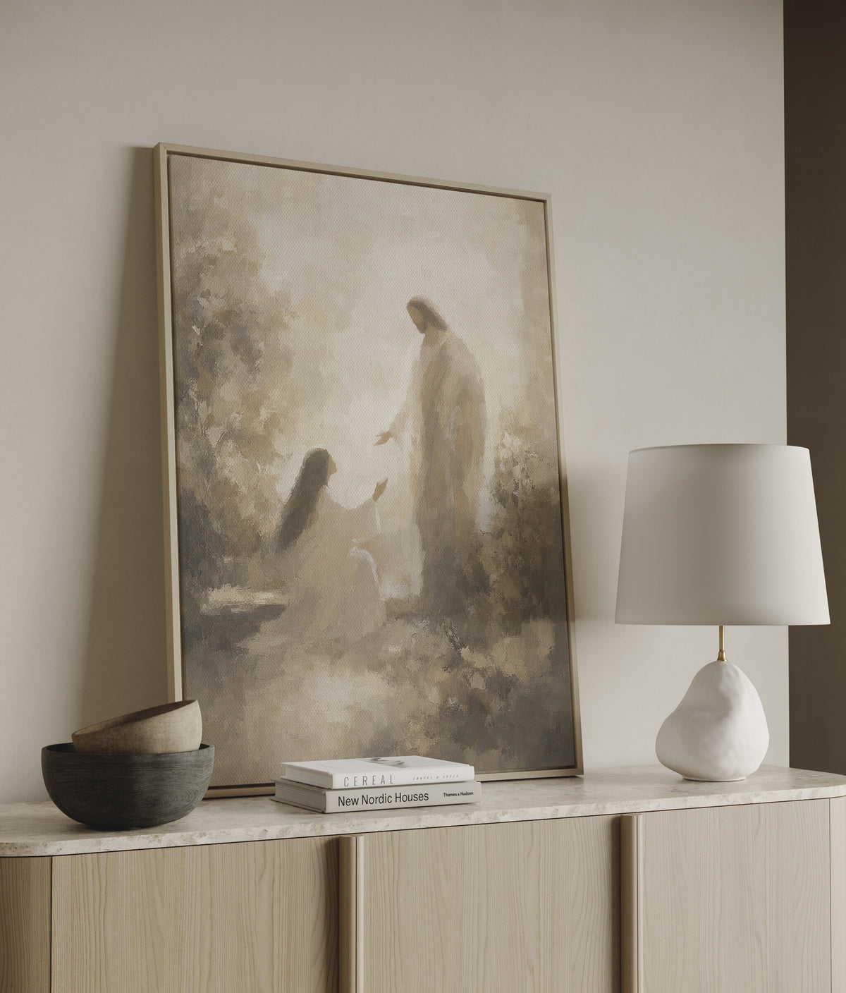 Jesus and Mary Magdalene wall art