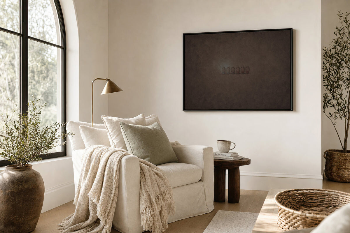 Six Stone Water Jars wall art