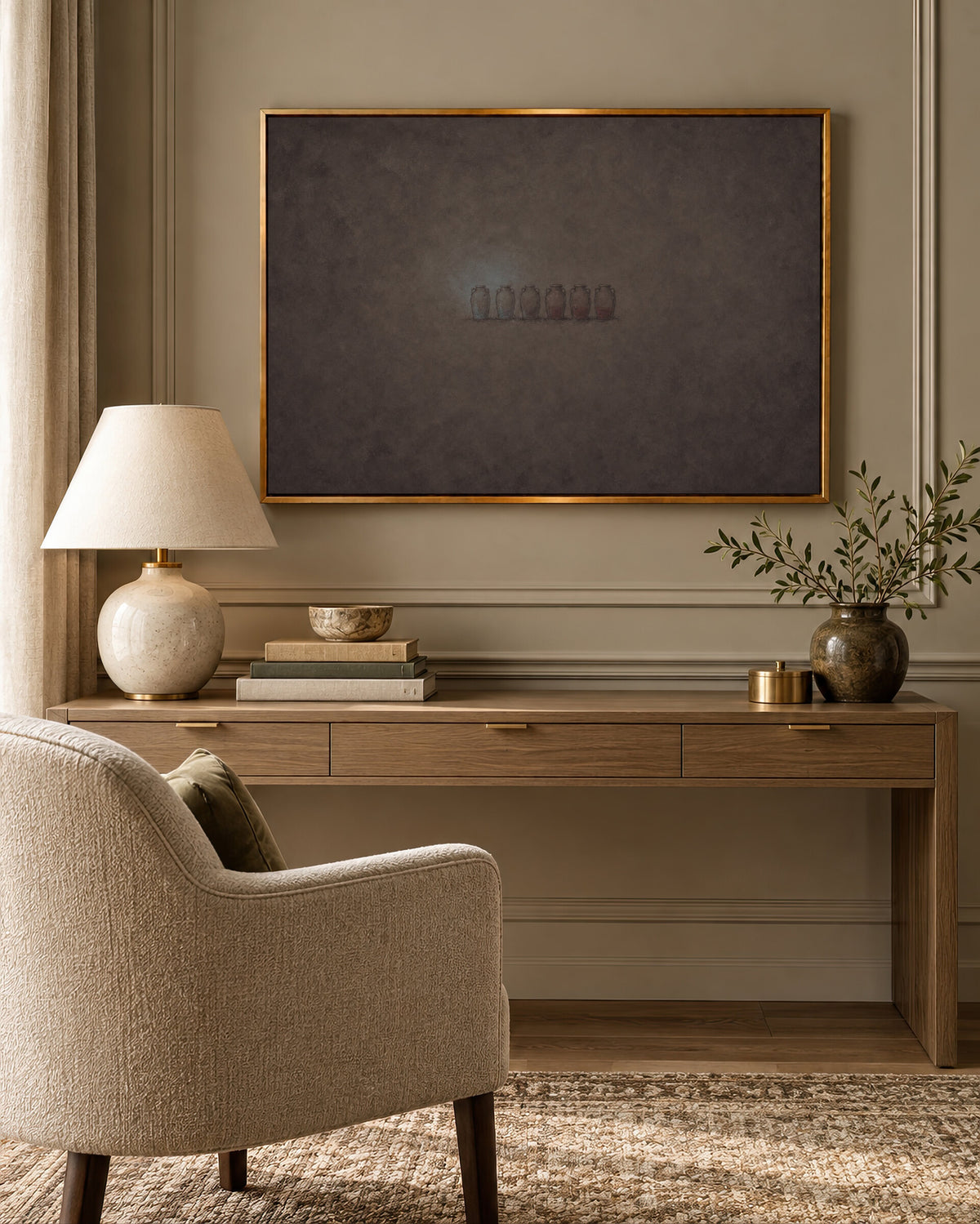 Six Stone Water Jars wall art