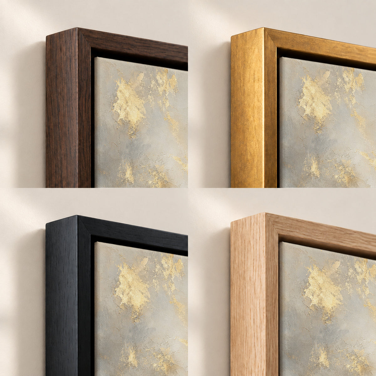 Three Crosses on Calvary Gold wall art