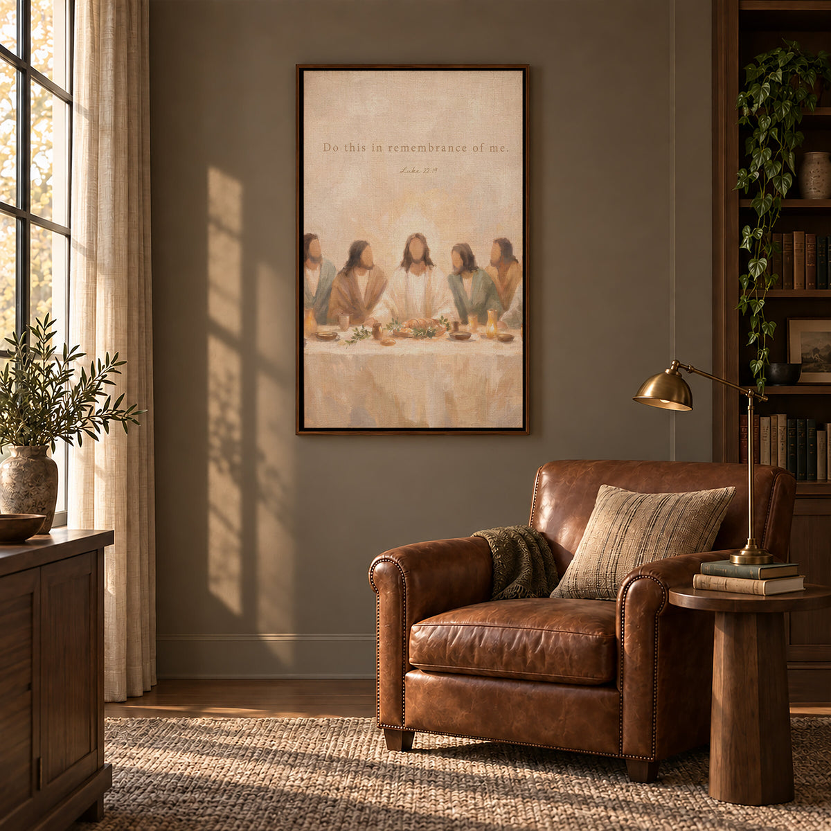 Last Supper Remembrance — Luke 22:19 wall art