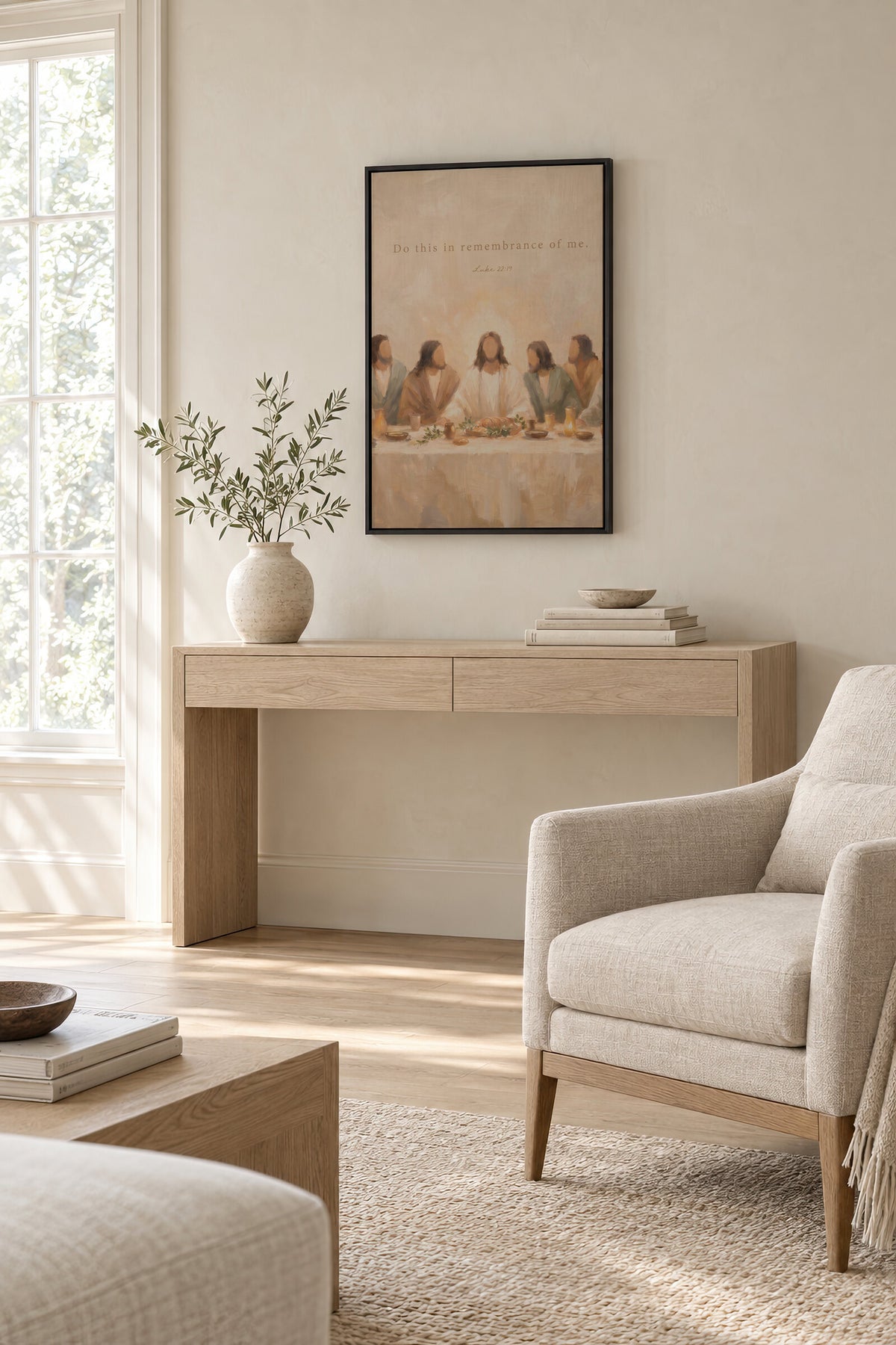 Last Supper Remembrance — Luke 22:19 wall art